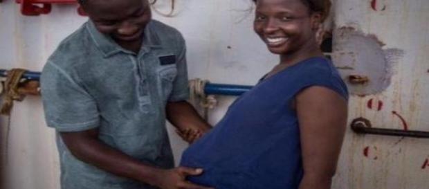 Inmigrante embarazada al llegar a Italia. MSF Inmigrante embarazada al llegar a Italia. MSF