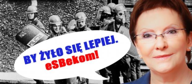 Ewa Kopacz zwiększa emerytury SBekom. Ewa Kopacz zwiększa emerytury SBekom.