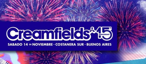 Flyer del 15º aniversario de Creamfields BA Flyer del 15º aniversario de Creamfields BA