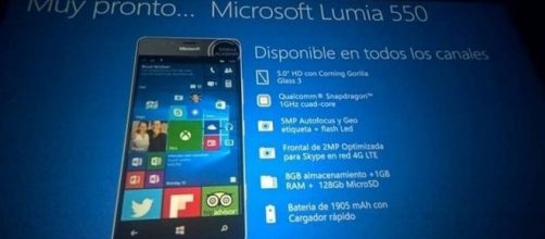 La presentazione del nuovo Lumia 550