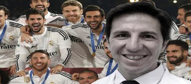 Doctor Olmos con plantilla del Real Madrid Doctor Olmos con plantilla del Real Madrid