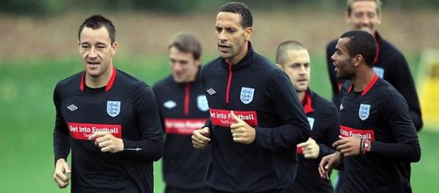 Terry, Rio y Cole con la selección. Fuente: APP Terry, Rio y Cole con la selección. Fuente: APP