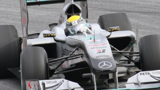 Il pilota Nico Rosberg su Mercedes