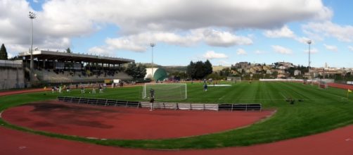 Una visuale dello stadio di Melfi.