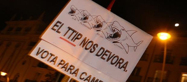 EL TTIP nos devora, Manifestación, Madrid EL TTIP nos devora, Manifestación, Madrid