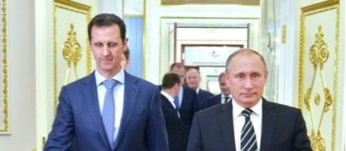 Vladimir Putin and Bashar al-Assad in Syria