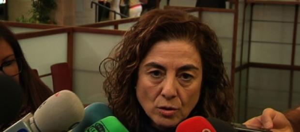 Cristina Uriarte ante los medios de comunicación Cristina Uriarte ante los medios de comunicación