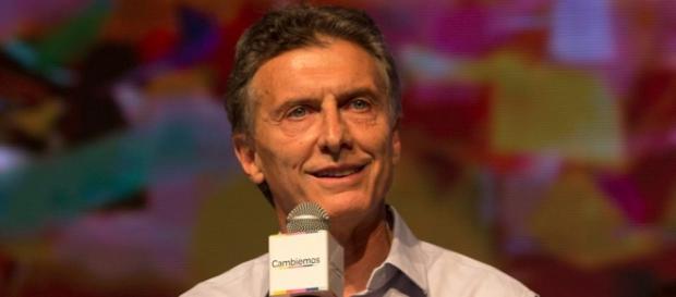Mauricio Macri en discurso la noche del domingo Mauricio Macri en discurso la noche del domingo