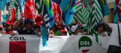 Sindacati italiani CGIL, CISL, UIL