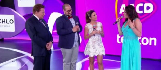 Patrícia Abravanel tenta apagar irmã Patrícia Abravanel tenta apagar irmã