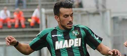 L'attaccante del Sassuolo Nicola Sansone