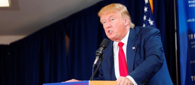 Donald Trump en un contundente discurso Donald Trump en un contundente discurso