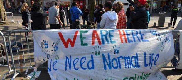 Refugees want to start a new life in Europe Refugees want to start a new life in Europe