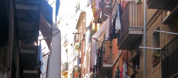 Calle del Barrio del Raval. Barcelona Calle del Barrio del Raval. Barcelona