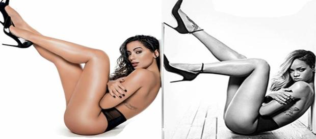 Comparação entre Anitta e Rihanna Comparação entre Anitta e Rihanna