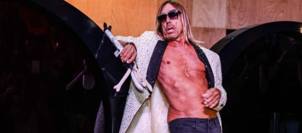 Iggy Pop marcando presença no SPFW 2015, em abril Iggy Pop marcando presença no SPFW 2015, em abril