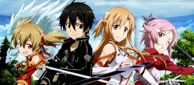 Los protagonistas de Sword Art Online Los protagonistas de Sword Art Online