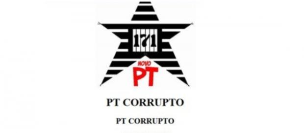 Hackers chamam o PT de partido corrupto Hackers chamam o PT de partido corrupto