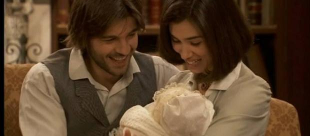 Il Segreto: Esperanza con mamma e papà Il Segreto: Esperanza con mamma e papà
