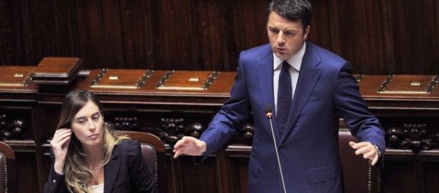 Riforme, Renzi e Boschi su senato e pensioni Riforme, Renzi e Boschi su senato e pensioni