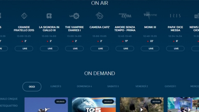 Mediaset in diretta streaming 24h su 24, le info