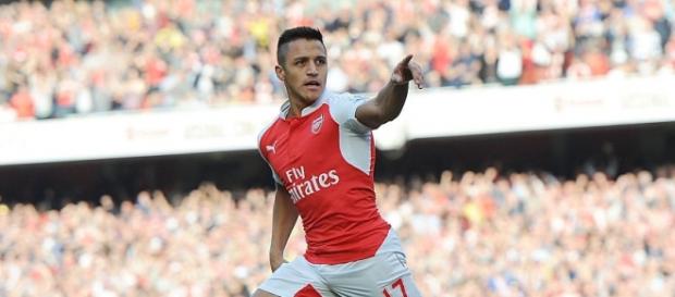 Alexis Sanchez scored a brace at the Emirates Alexis Sanchez scored a brace at the Emirates