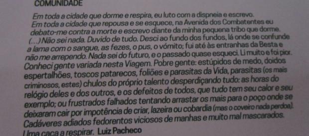 Clube de Leitura Teatral lembra Luiz Pacheco Clube de Leitura Teatral lembra Luiz Pacheco