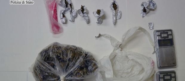 La droga sequestrata a Caltanissetta La droga sequestrata a Caltanissetta