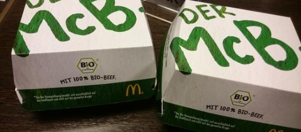 Der neue Bio-Burger "McB.", Fotos: Adler/privat Der neue Bio-Burger "McB.", Fotos: Adler/privat