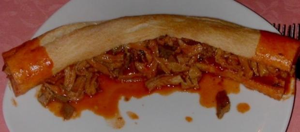 U morzheddu calabrese impiattato U morzheddu calabrese impiattato