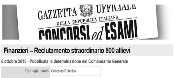Guardia di Finanza, bando per 800 finanzieri Guardia di Finanza, bando per 800 finanzieri