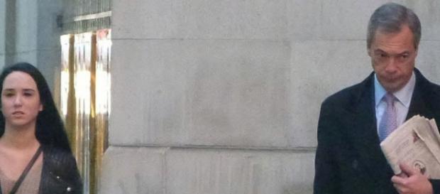 Ukip leader Nigel Farage in Westminster Ukip leader Nigel Farage in Westminster