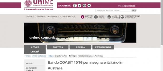 UniMacerata, bando per insegnante di italiano UniMacerata, bando per insegnante di italiano