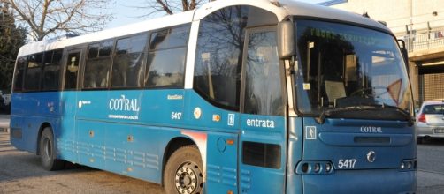 Autobus del Cotral fuori servizio