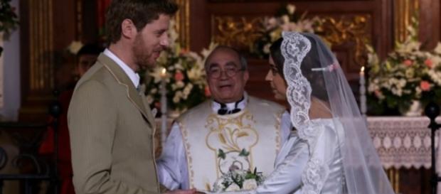 Il Segreto: Mariana e Nicolas si sposano. Il Segreto: Mariana e Nicolas si sposano.