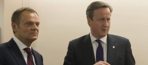 David Cameron with Council President Donald Tusk