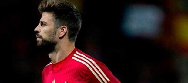 Piqué, en un partido de la selección española Piqué, en un partido de la selección española