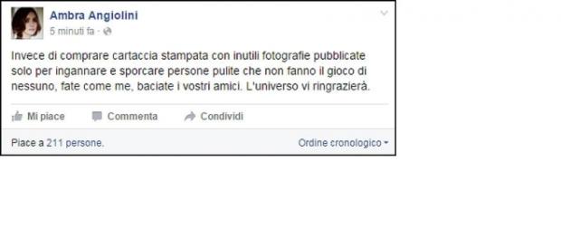 Ambra contro i gossip di Chi sui social. Ambra contro i gossip di Chi sui social.