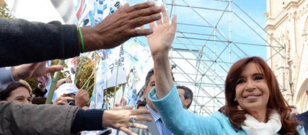 Cristina en alguno de sus faraónicos actos Cristina en alguno de sus faraónicos actos