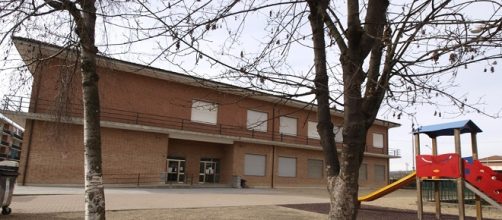 Il cortile della scuola elementare Gozzano