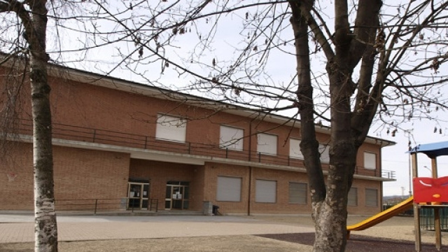 Il cortile della scuola elementare Gozzano