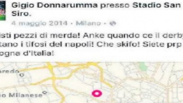 Uno dei tanti post di Donnarumma