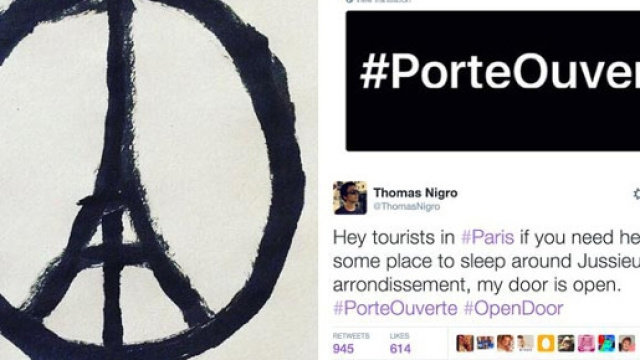 #PorteOuverte per aiutare chi si trova a Parigi.