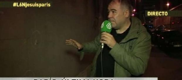 Antonio García Ferreras, anoche desde Paris. Antonio García Ferreras, anoche desde Paris.