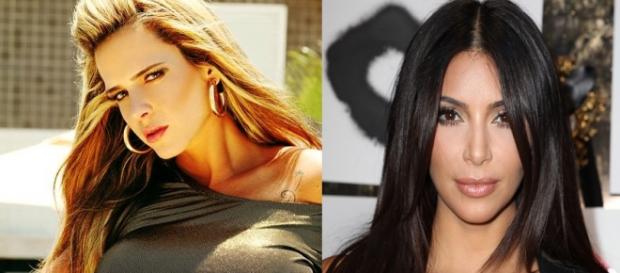 Denise Rocha e Kim Kardashian tem algo em comum Denise Rocha e Kim Kardashian tem algo em comum