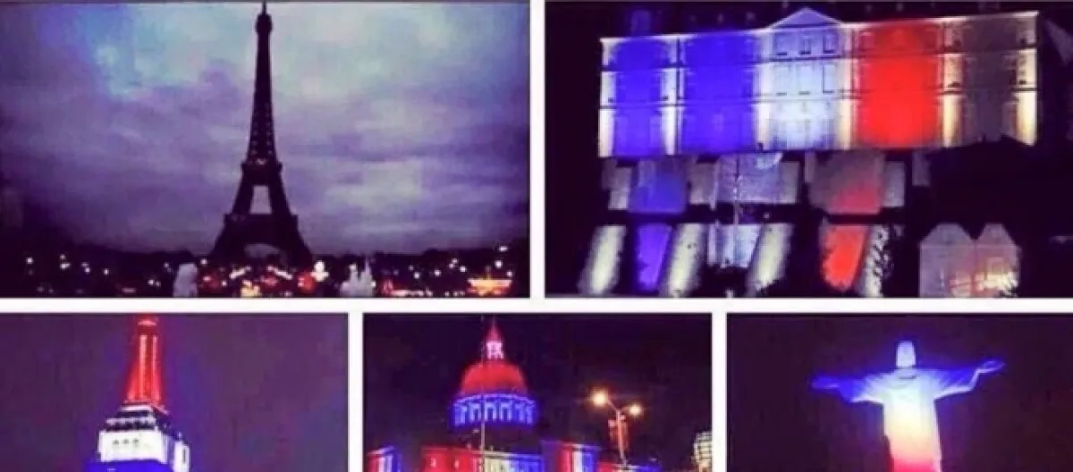 Pray for Paris: Eiffel Tower peace sign emerges as symbol of