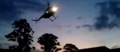 Thiago Servo invade 'A Fazenda 8' de helicóptero