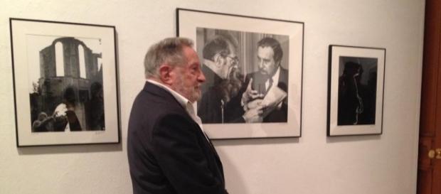 Buñuel, retratado por Antonio Gálvez, en Huelva Buñuel, retratado por Antonio Gálvez, en Huelva