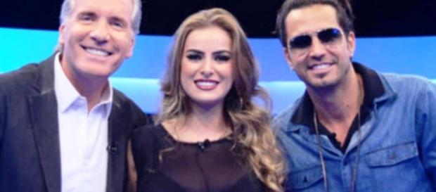 Casal com Justus (Reprodução/Record) Casal com Justus (Reprodução/Record)
