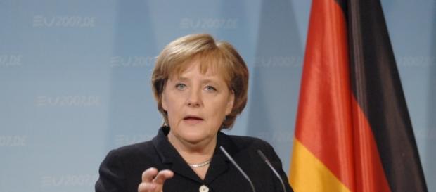 angela merkel presente allo stadio hannover angela merkel presente allo stadio hannover